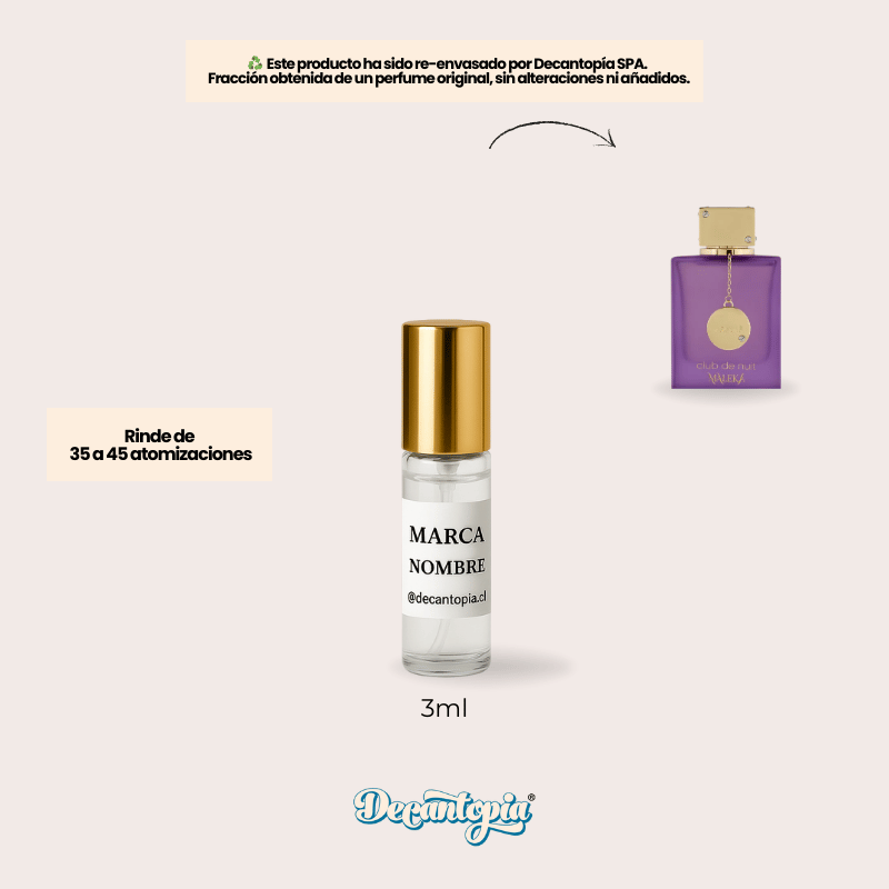 DECANT ARMAF - CLUB DE NUIT MALEKA