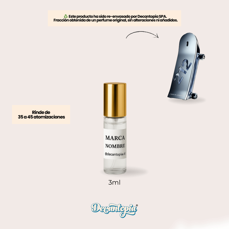 DECANT CAROLINA HERRERA - 212 MEN HEROES