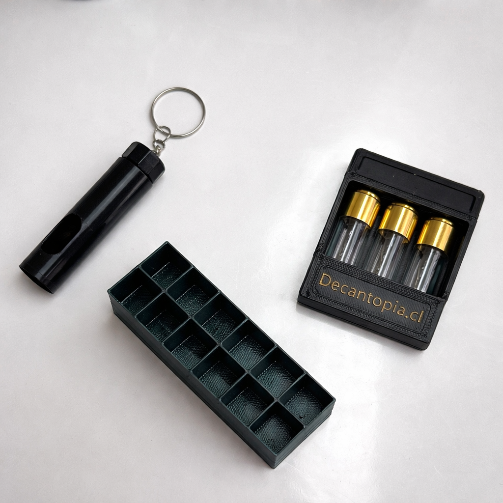 Set Más Vendidos + Holder + Porta Decant + Guía Digital