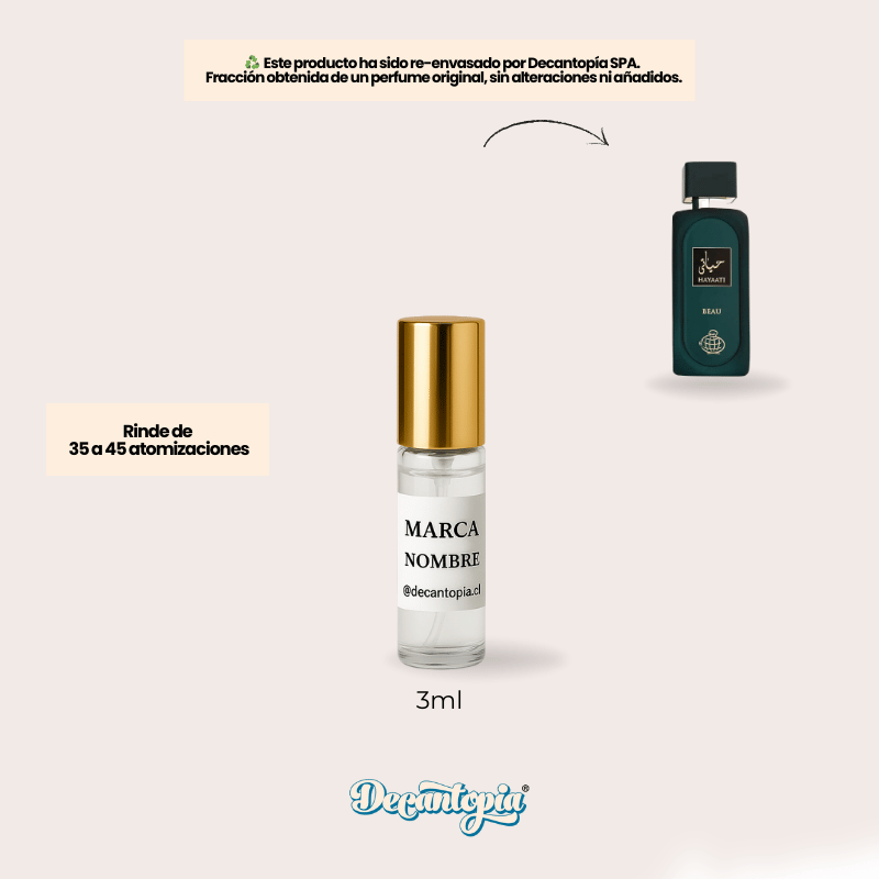 DECANT FRAGRANCE WORLD - HAYAATI BEAU Le Beau Le Parfum - JPG