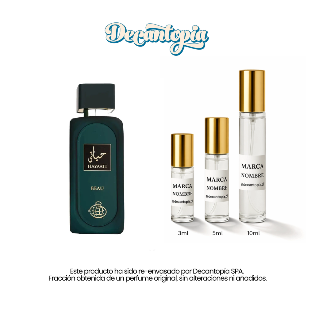 DECANT FRAGRANCE WORLD - HAYAATI BEAU (Dupe de Le Beau Le Parfum - JPG)