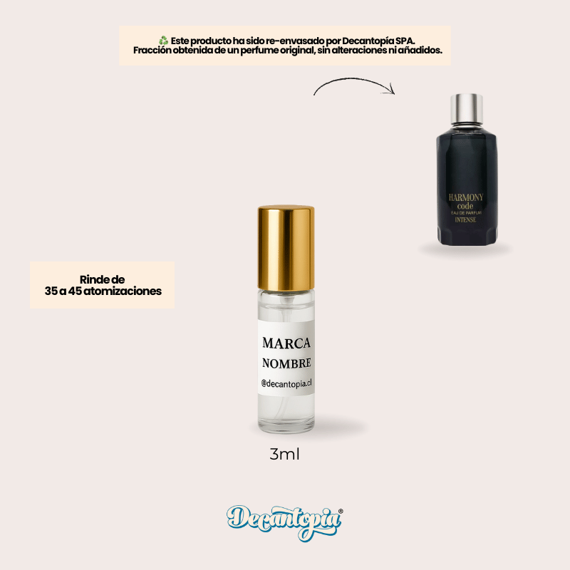 DECANT FRAGRANCE WORLD - HARMONY CODE INTENSE (Armani - Code Intense EDP)