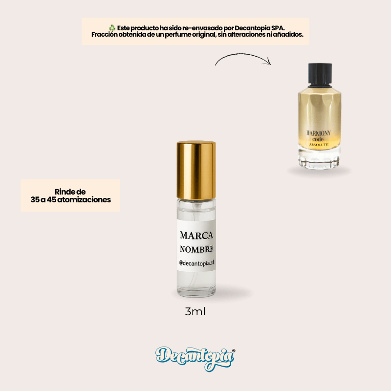 DECANT FRAGRANCE WORLD - HARMONY CODE ABSOLUTE (Armani - Code Absolu)