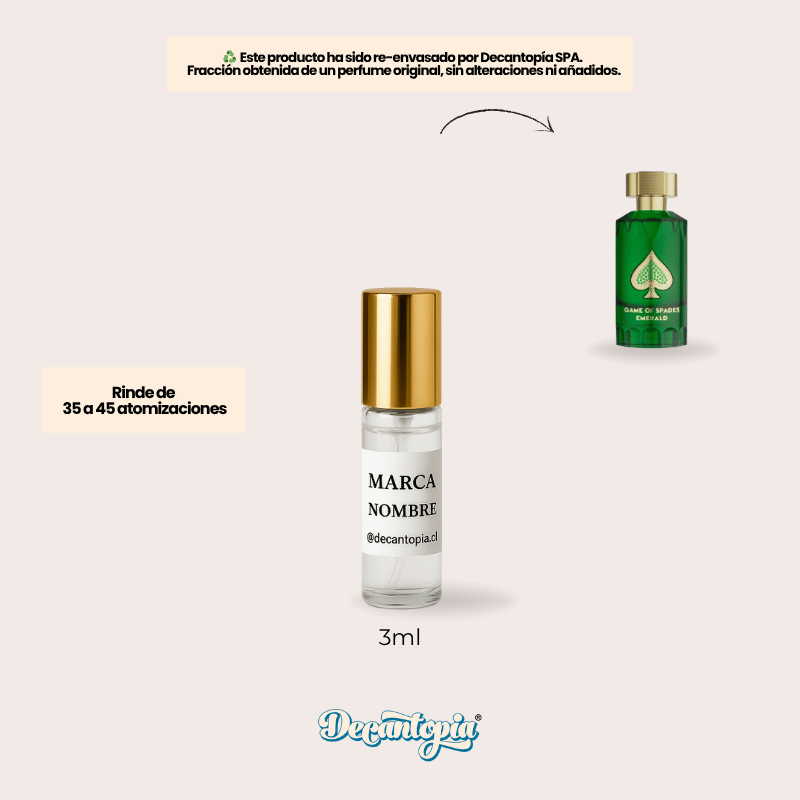 DECANT JO MILANO - GAME OF SPADES EMERALD