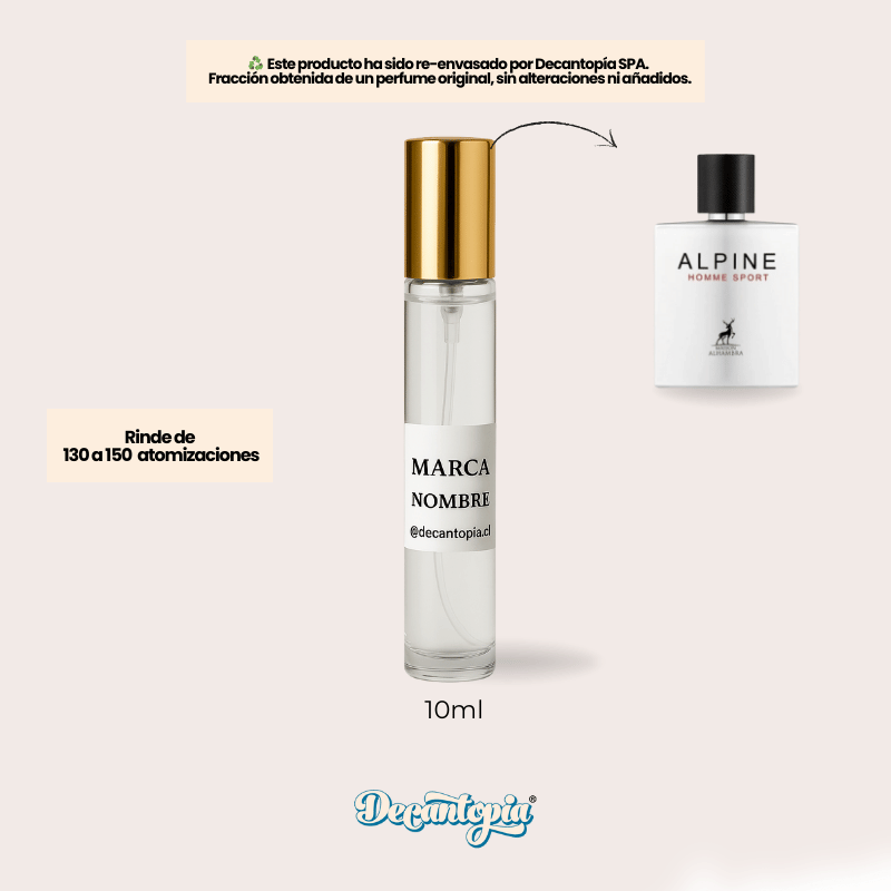 DECANT MAISON ALHAMBRA - ALPINE HOMME SPORT EDP (Chanel - Allure Homme Sport)