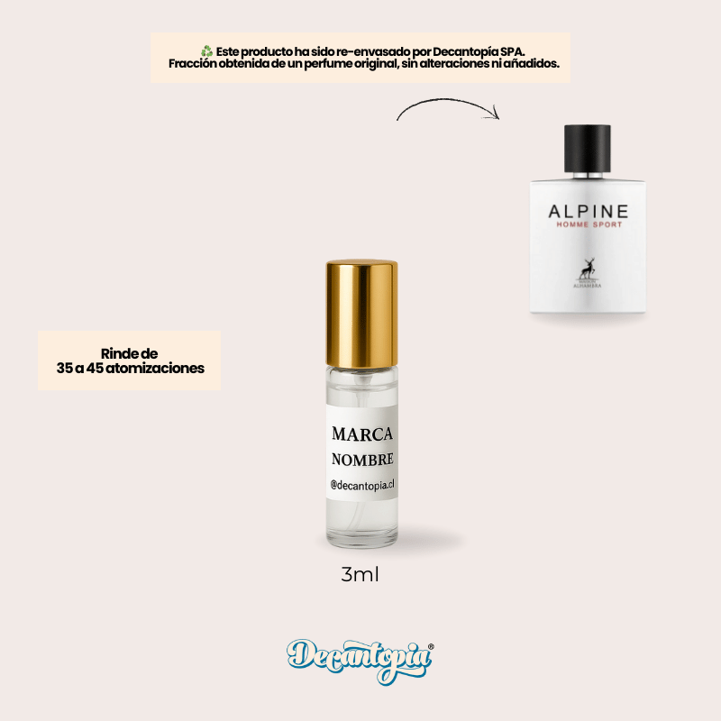 DECANT MAISON ALHAMBRA - ALPINE HOMME SPORT EDP (Chanel - Allure Homme Sport)