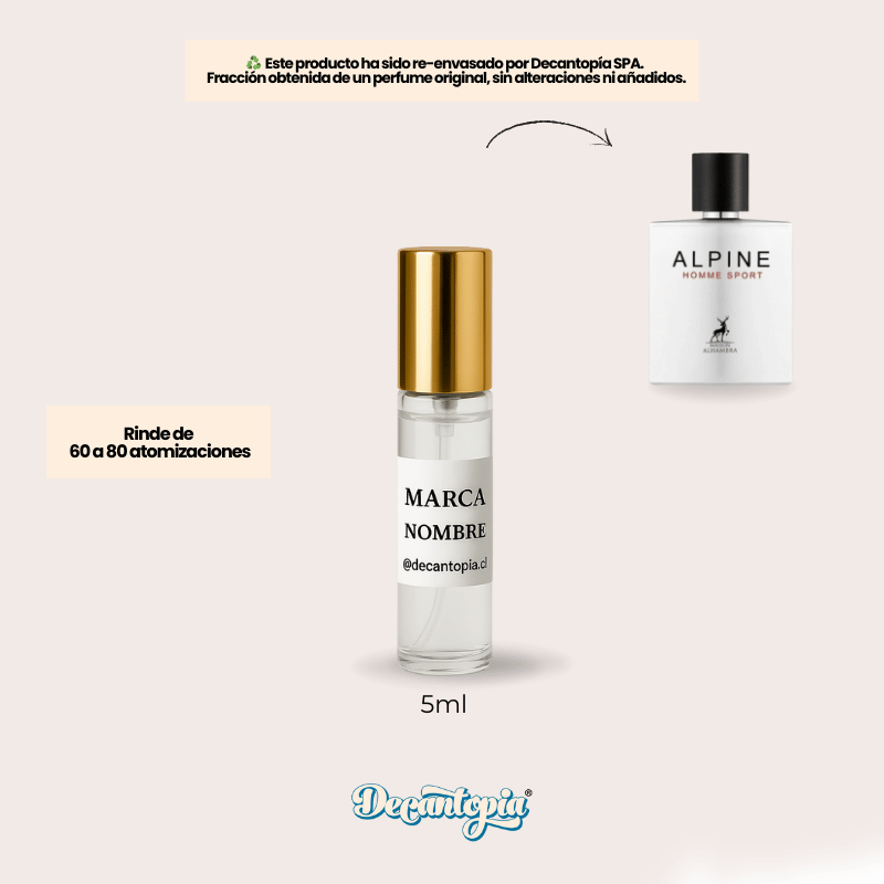 DECANT MAISON ALHAMBRA - ALPINE HOMME SPORT EDP (Chanel - Allure Homme Sport)