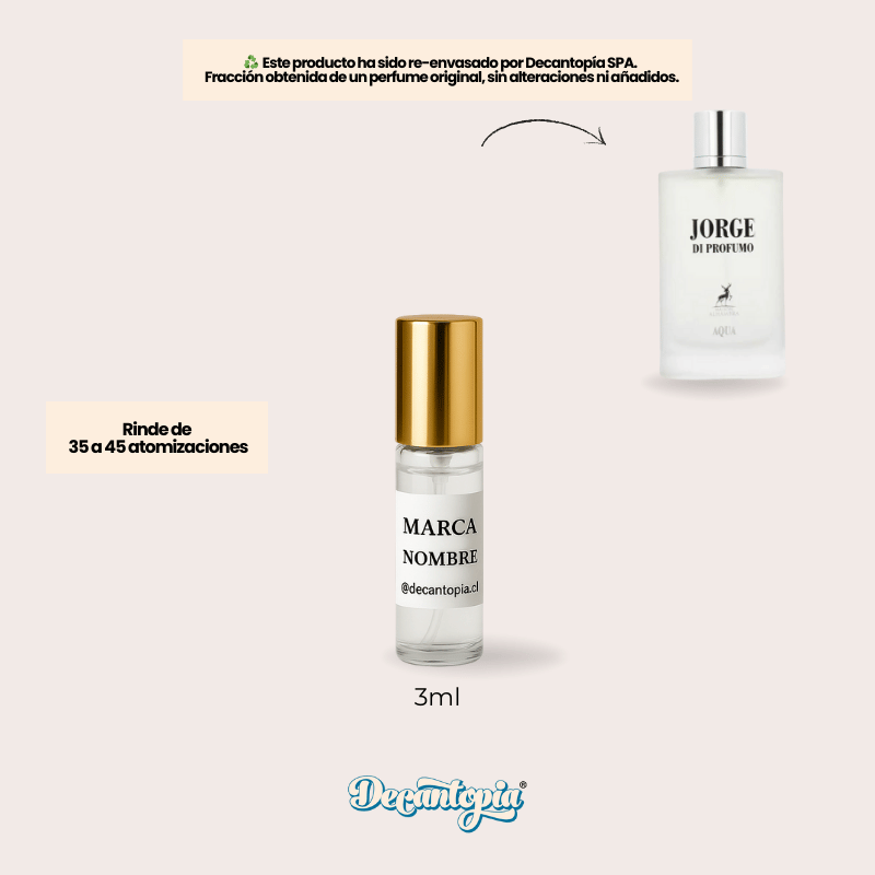 DECANT MAISON ALHAMBRA - JORGE DI PROFUMO AQUA (Armani - Acqua di Gio EDP)