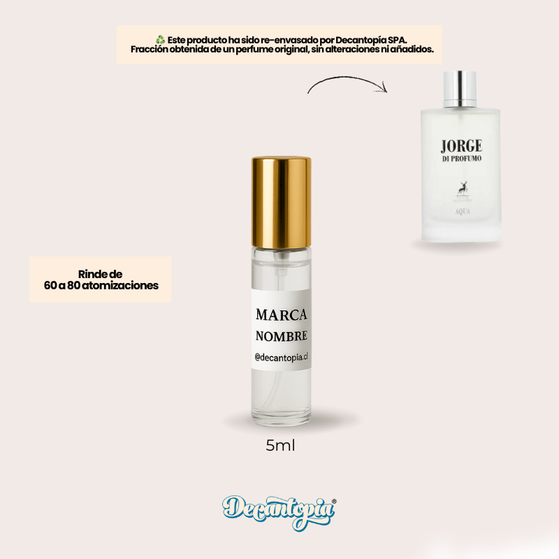 DECANT MAISON ALHAMBRA - JORGE DI PROFUMO AQUA (Armani - Acqua di Gio EDP)