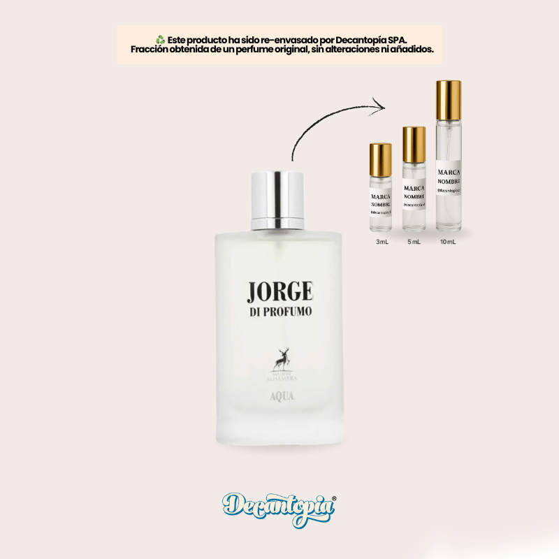 DECANT MAISON ALHAMBRA - JORGE DI PROFUMO AQUA (Armani - Acqua di Gio EDP)