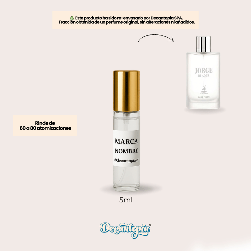 DECANT MAISON ALHAMBRA - JORGE DI AQUA (Armani - Acqua di Gio EDT)