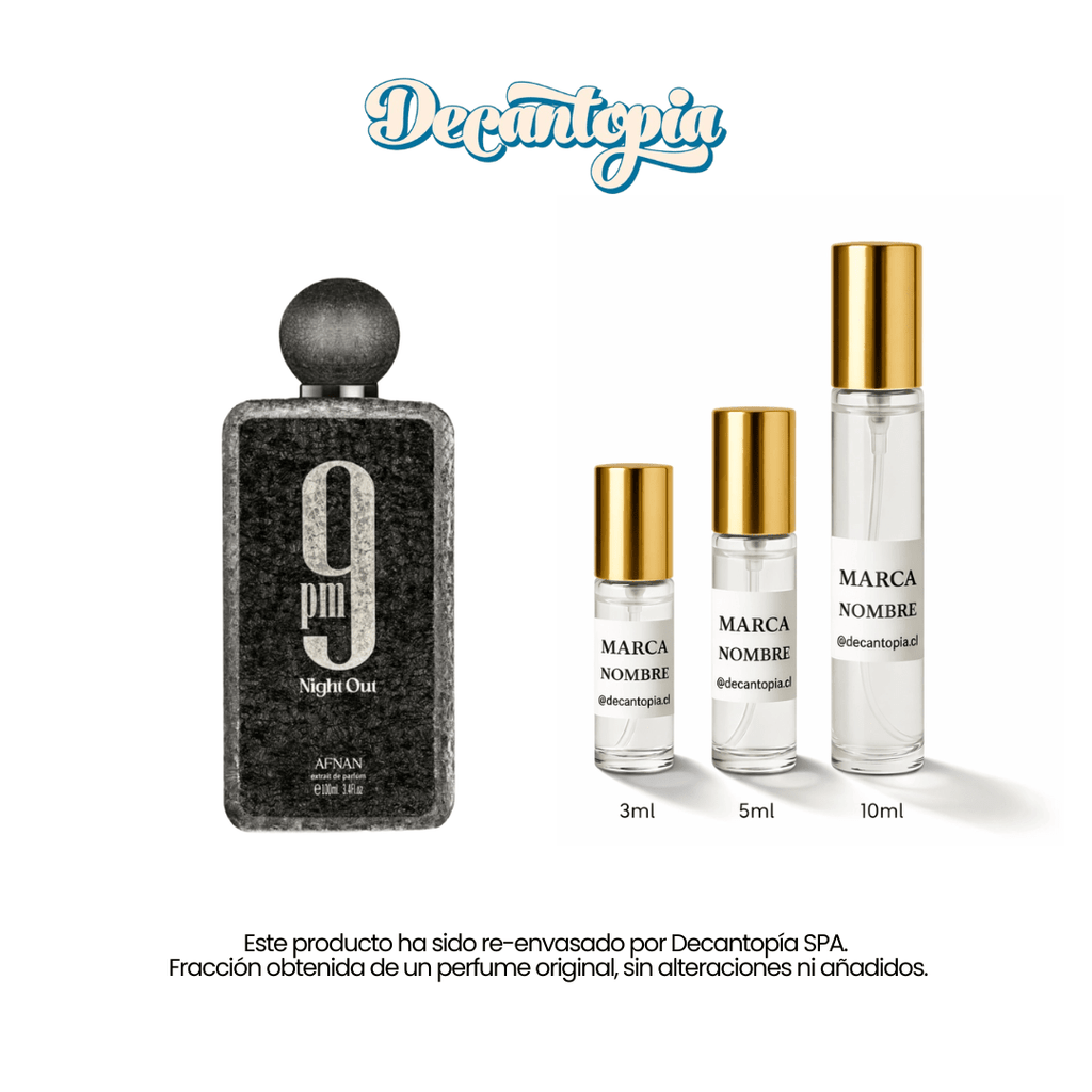 DECANT AFNAN - 9PM NIGHT OUT (Dupe de Forever Wanted Elixir - Azzaro) - Decantopia