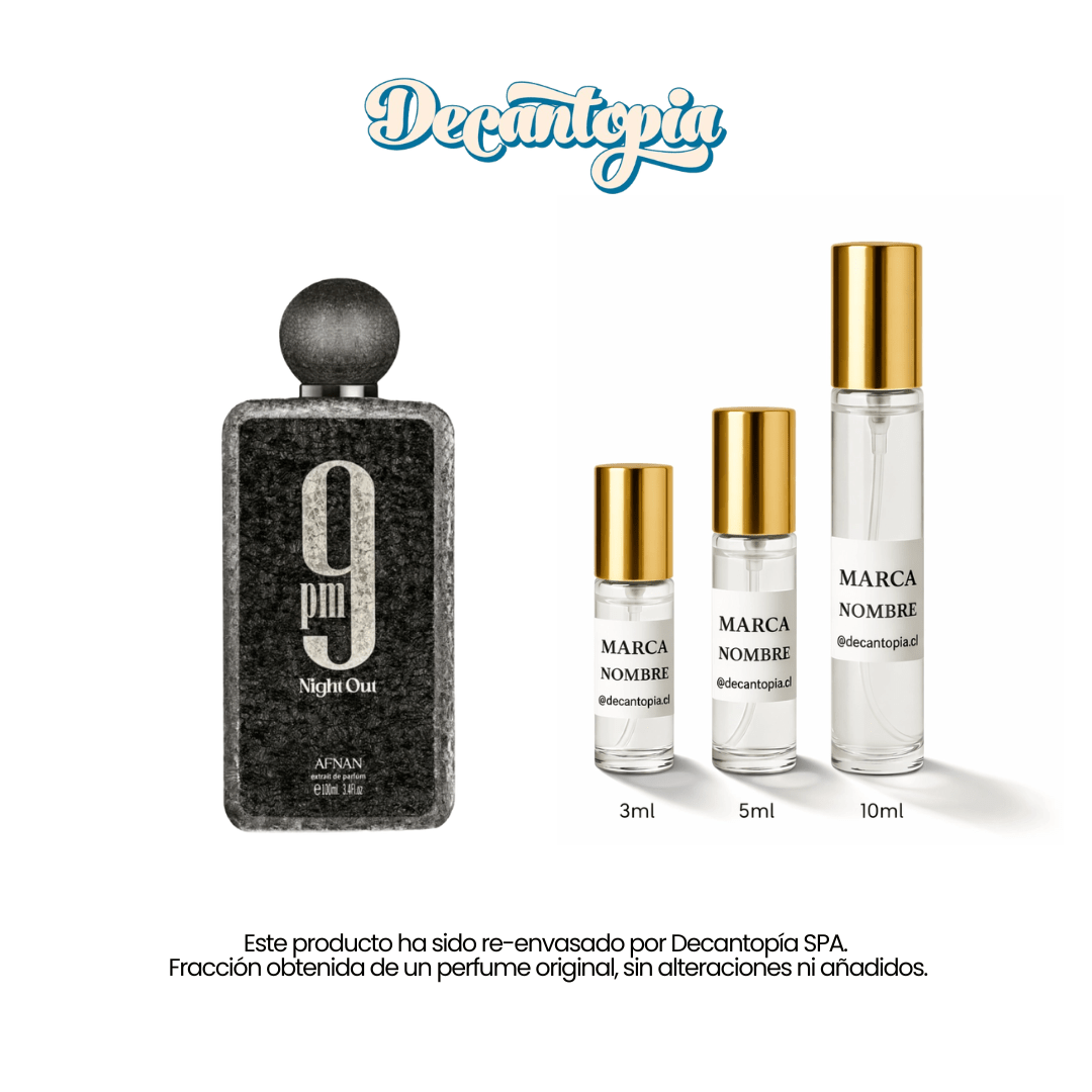 DECANT AFNAN - 9PM NIGHT OUT (Dupe de Forever Wanted Elixir - Azzaro) - Decantopia
