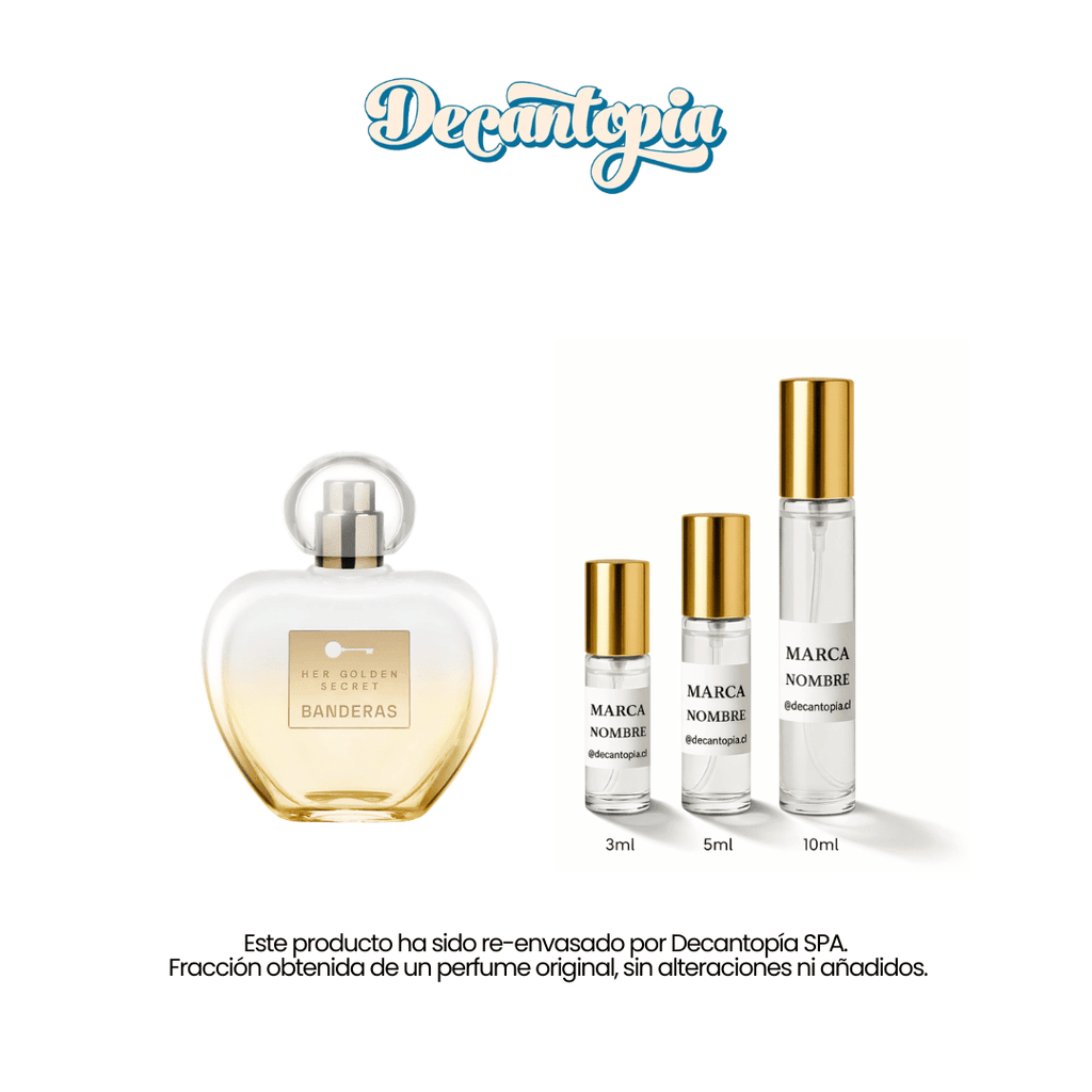 DECANT ANTONIO BANDERAS - HER GOLDEN SECRET EDT - Decantopia