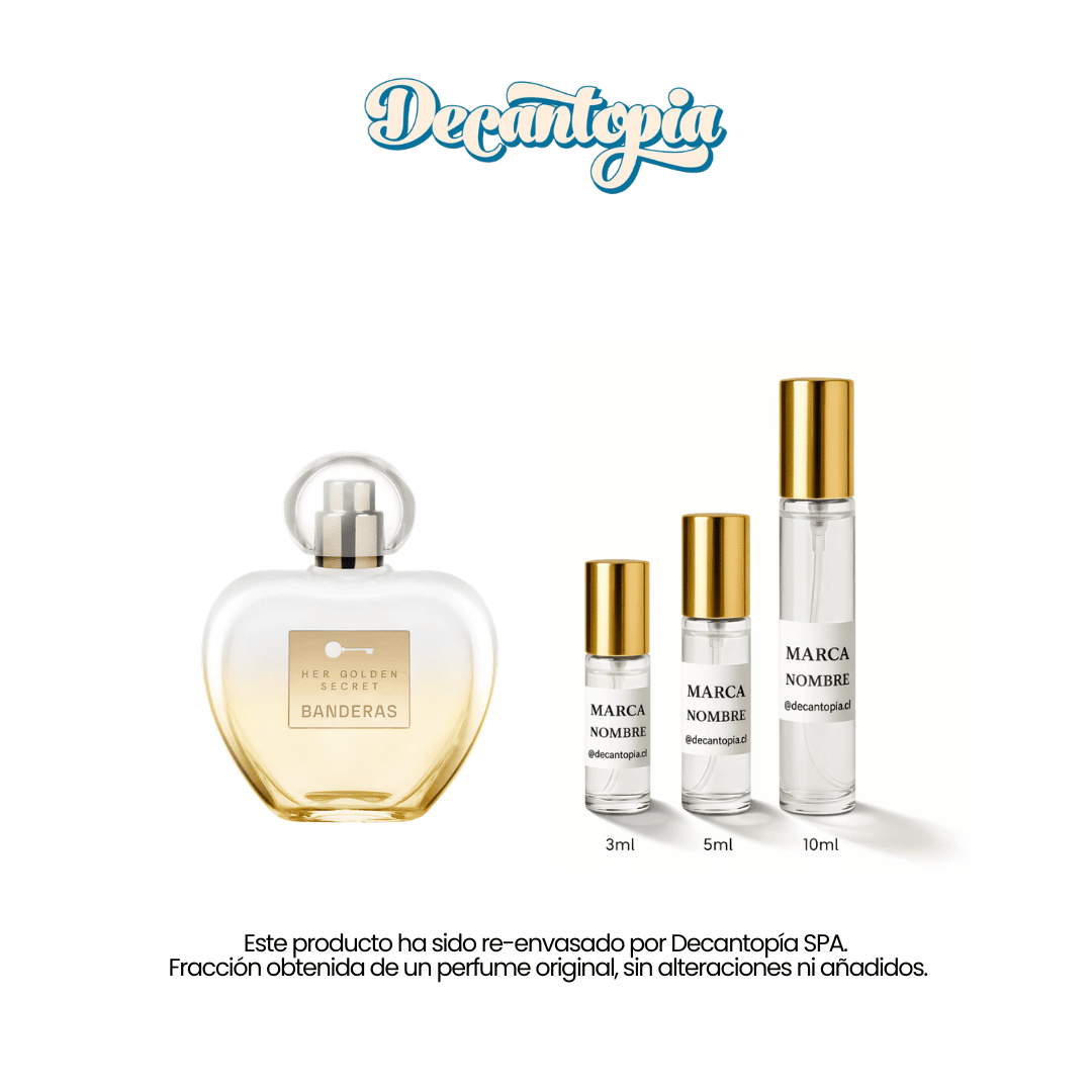 DECANT ANTONIO BANDERAS - HER GOLDEN SECRET EDT - Decantopia