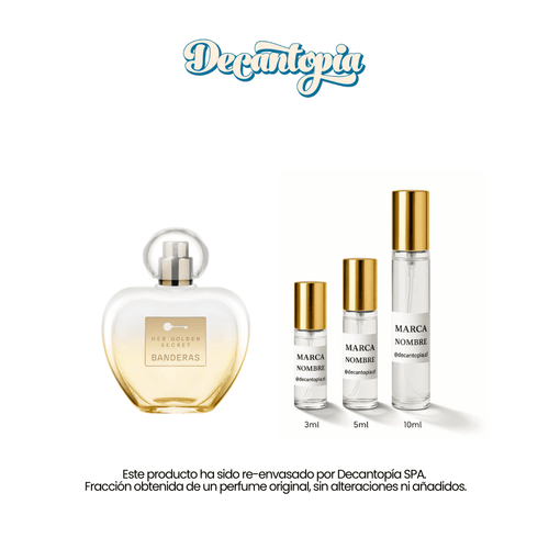 DECANT ANTONIO BANDERAS - HER GOLDEN SECRET EDT - Decantopia