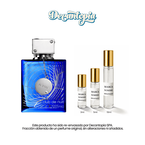 DECANT ARMAF - CLUB DE NUIT ICONIC EDP (Dupe de Bleu de Chanel EDP) - Decantopia