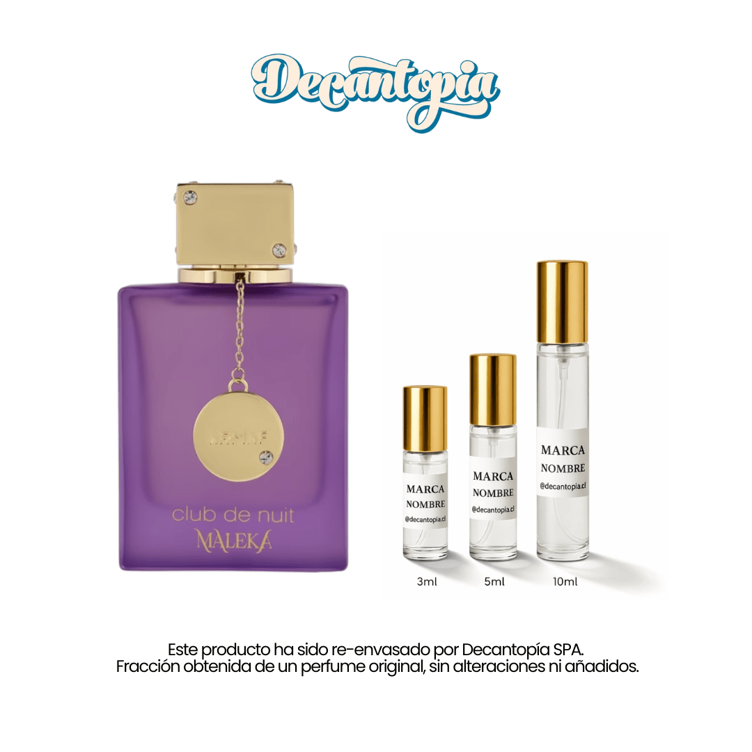 DECANT ARMAF - CLUB DE NUIT MALEKA (Dupe de Queen of Silk - Creed) - Decantopia