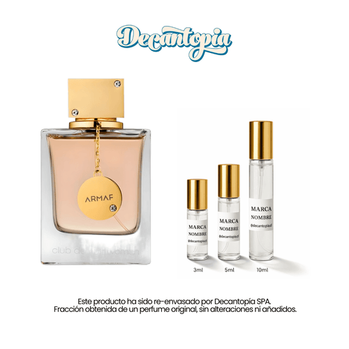DECANT ARMAF - CLUB DE NUIT WOMAN EDP (Dupe de Coco Mademoiselle - Chanel) - Decantopia