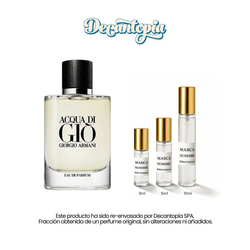 DECANT ARMANI - ACQUA DI GIO EAU DE PARFUM - Decantopia