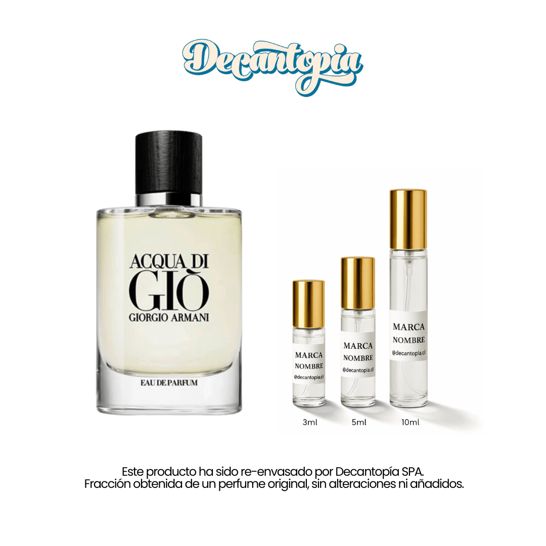 DECANT ARMANI - ACQUA DI GIO EAU DE PARFUM - Decantopia