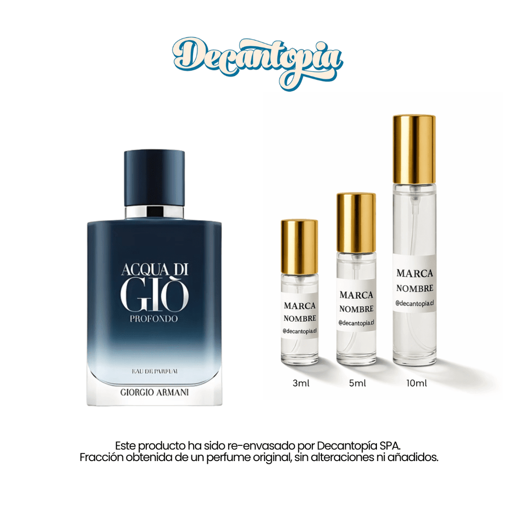 DECANT ARMANI - ACQUA DI GIO PROFONDO EDP - Decantopia
