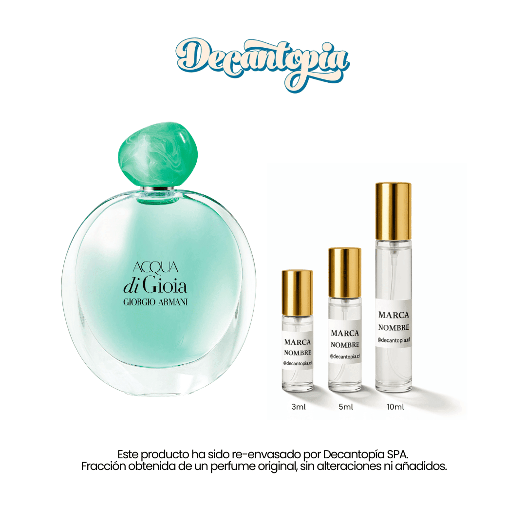 DECANT ARMANI - ACQUA DI GIOIA EDP - Decantopia