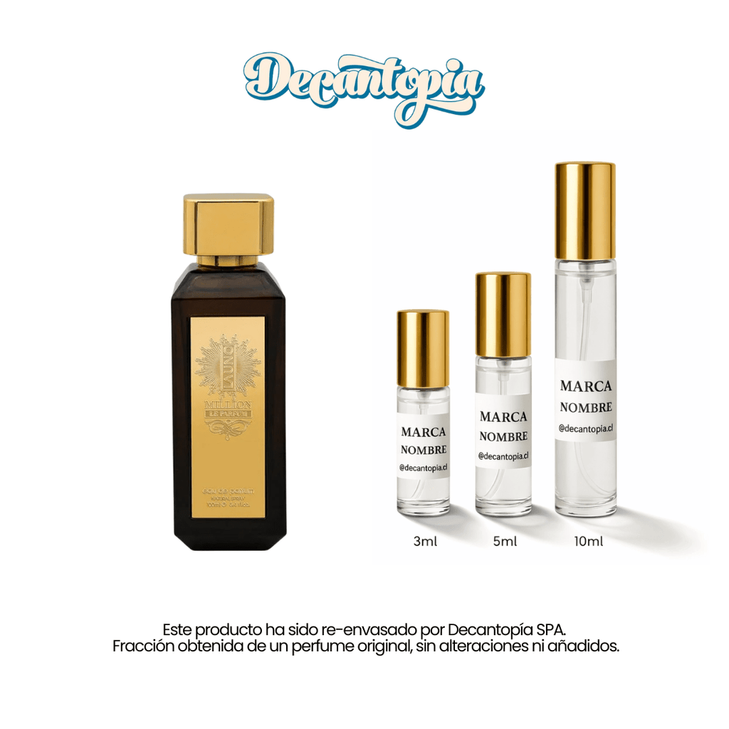 DECANT FRAGRANCE WORLD - MILLION LA UNO ( Dupe de One Million - Paco Rabanne) - Decantopia