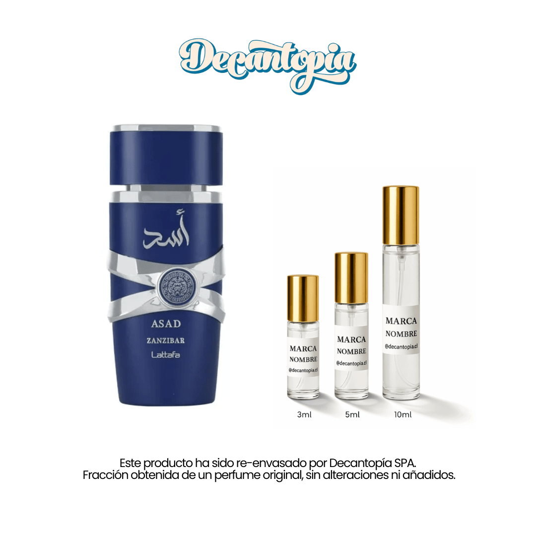 DECANT LATTAFA - ASAD ZANZIBAR (Dupe de Le Beau Le Parfum - Jpg) - Decantopia