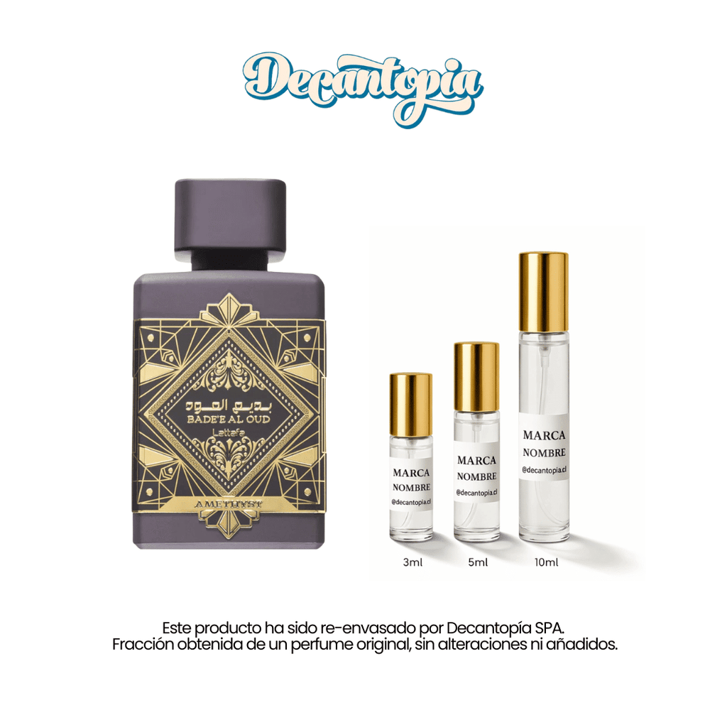 DECANT LATTAFA - BADE'E AL OUD AMETHYST EDP (Dupe de Atomic Rose - Initio) - Decantopia