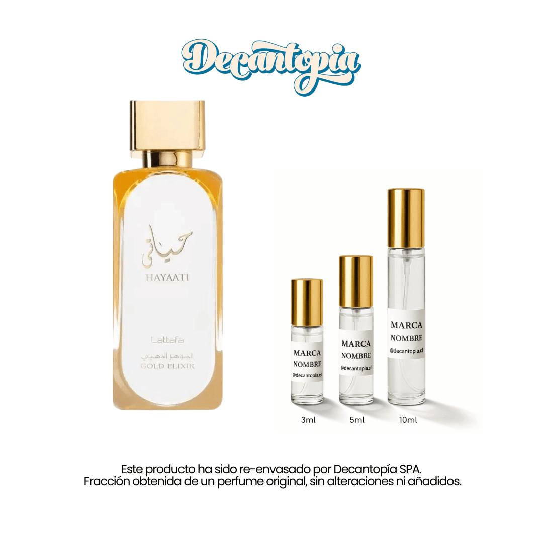 DECANT LATTAFA - HAYAATI GOLD ELIXIR EDP - Decantopia