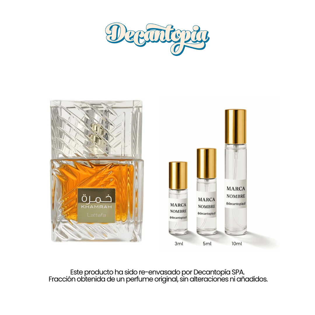 DECANT LATTAFA - KHAMRAH EDP (Dupe de Angels'Share - Kilian) - Decantopia
