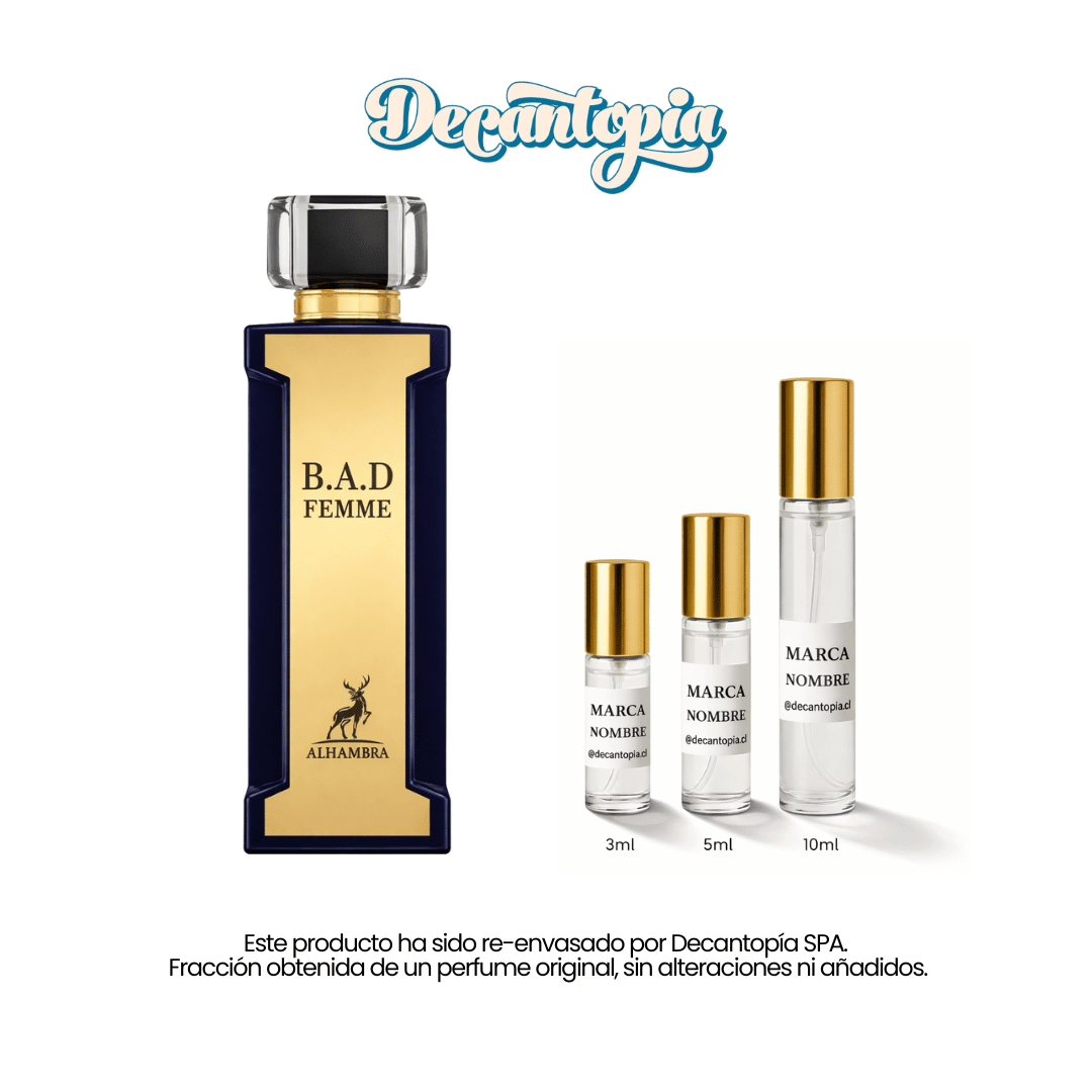 DECANT MAISON ALHAMBRA - BAD FEMME (Dupe de Good Girl - Carolina Herrera) - Decantopia