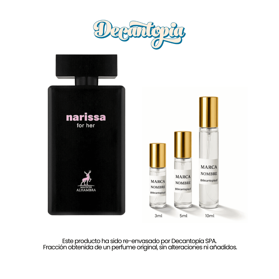 DECANT MAISON ALHAMBRA - NARISSA FOR HER (Dupe de For Her - Narciso Rodriguez) - Decantopia