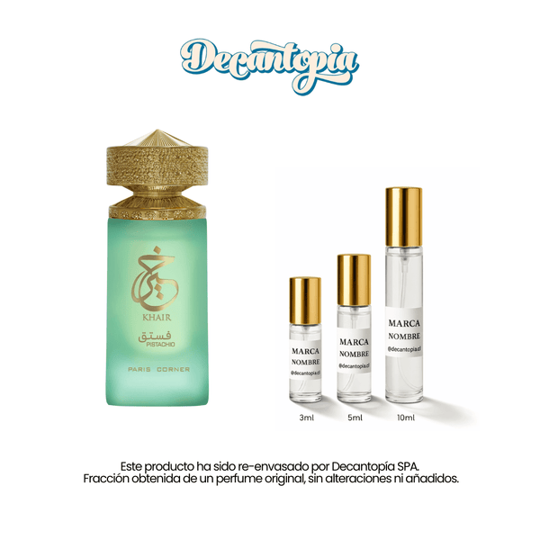 DECANT PARIS CORNER - KHAIR PISTACHIO EDP (Dupe de Yum Pistachio Gelato - Kayali) - Decantopia