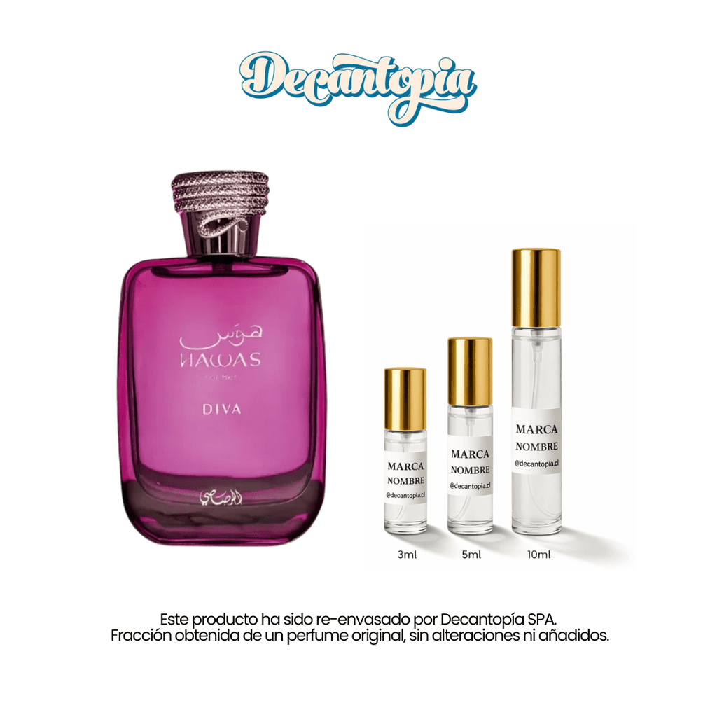 DECANT RASASI - HAWAS DIVA (Dupe de Donna Born In Roma Intense - Valentino) - Decantopia