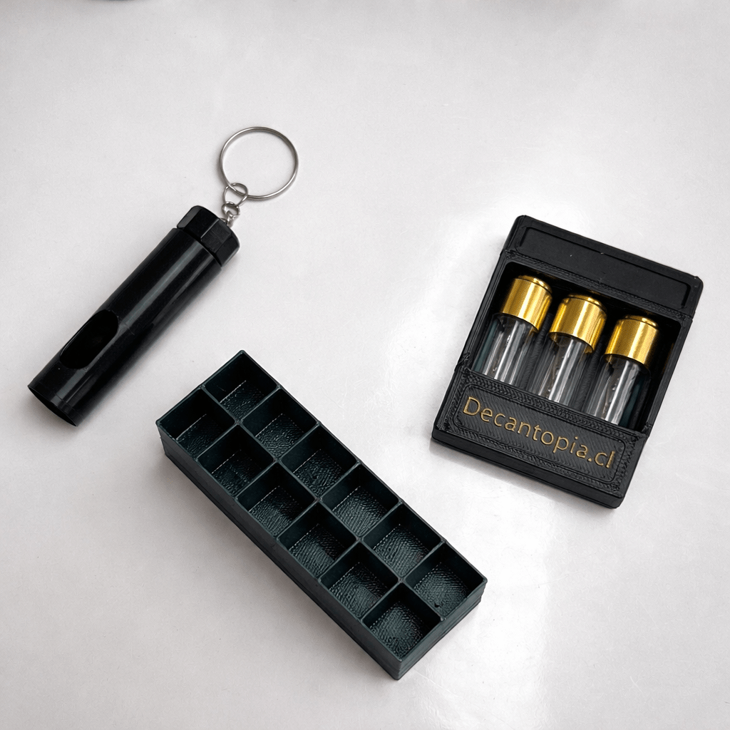 Set Más Vendidos + Holder + Porta Decant + Guía Digital – Decantopia